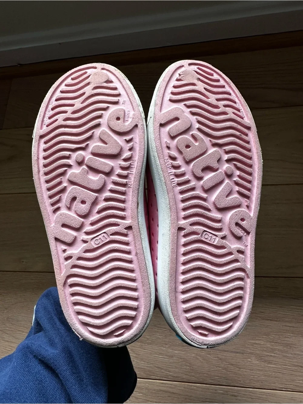 Native Kids Pink Slip-On Water-Friendly Mary Jane Shoes size C11